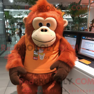 Peach Orangutan mascot...