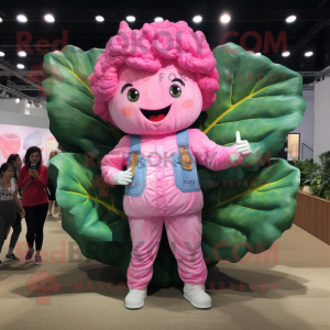 Pink Cabbage Leaf maskot...