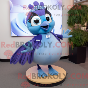 Lavender Blue Jay mascot...