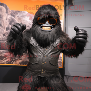 Máscara preta do Sasquatch...