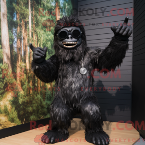 Máscara preta do Sasquatch...