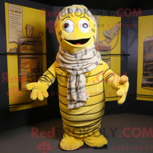 Citrongul Mumie maskot...