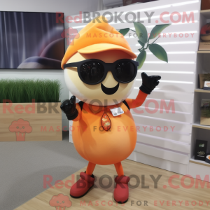Peach Plum-maskotdraktfigur...