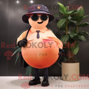 Peach Plum mascot costume...