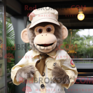 Cream Monkey maskot kostume...