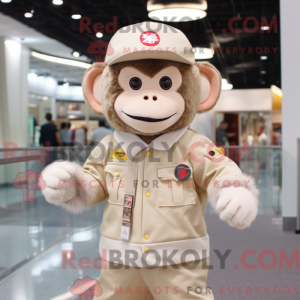 Cream Monkey maskot kostume...
