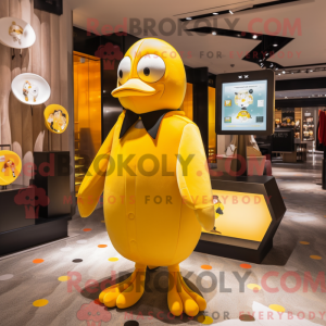 Yellow Penguin mascot...