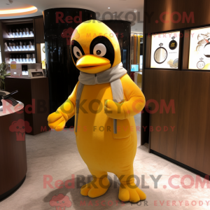 Yellow Penguin mascot...