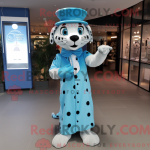 Maskotdraktfigur Sky Blue...