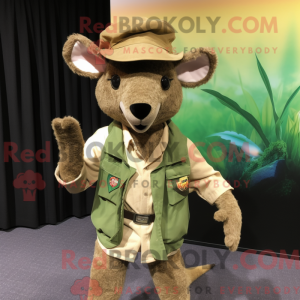 Olive Kangaroo mascot...