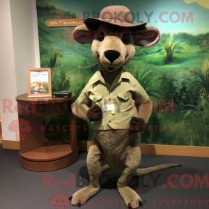 Oliven Kangaroo maskot...