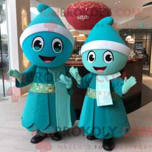 Turkis sushi maskot kostume...