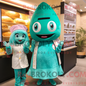 Turkis sushi maskot kostume...