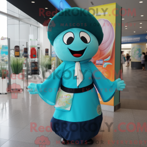 Turkis sushi maskot kostume...