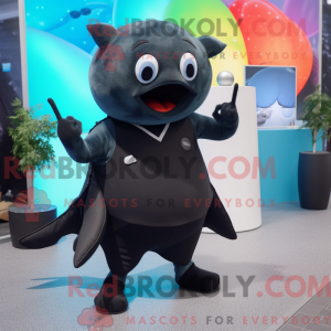 Sort Stingray maskot...