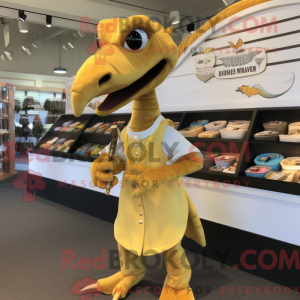 Gold Pterodactyl mascot...
