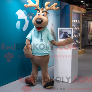 Elg maskot kostume karakter...