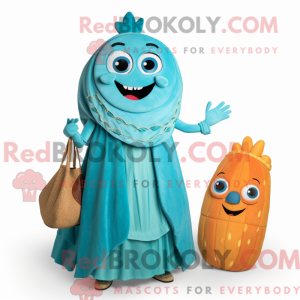 Cyan Enchiladas Maskottchen...