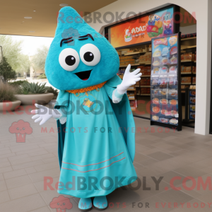 Costume de mascotte Cyan...