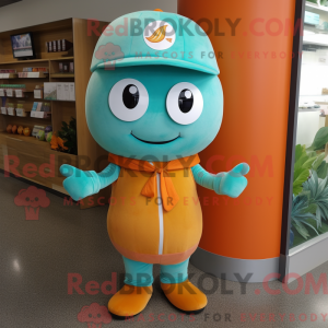 Turquoise Apricot mascot...
