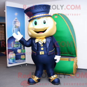 Navy Pot Of Gold mascot...