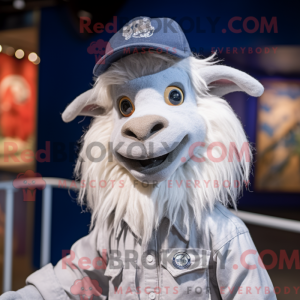 Sölv angora geit maskot...