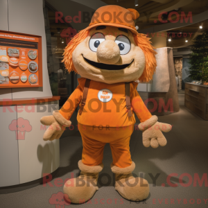 Postava maskota Tan Orange...