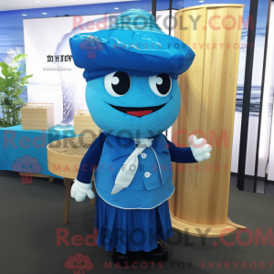 Blue Sushi mascot costume...