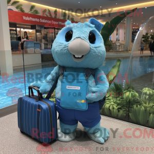 Blue Guinea Pig mascot...