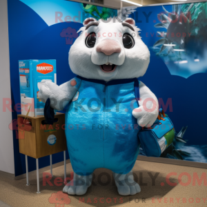 Blue Guinea Pig mascot...