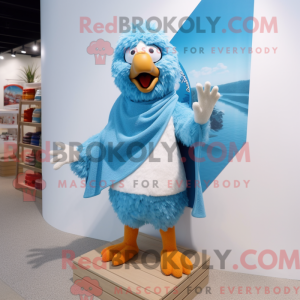 Blue Fried Chicken maskot...