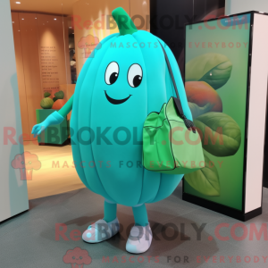 Turkis melon maskot kostyme...