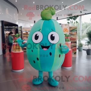 Turkis melon maskot kostyme...