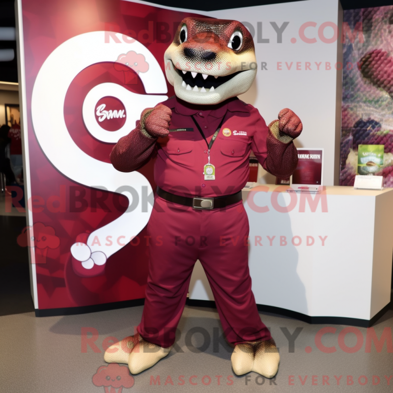 Fantasia de mascote de Sucuri marrom com macacão e abotoaduras - Anaconda mascotes - REBROKO_356945 - RedBrokoly.com