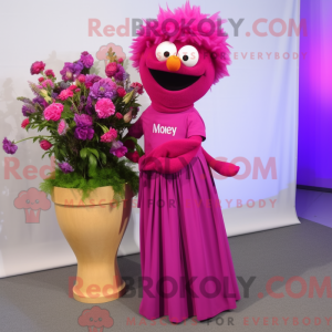 Magenta Bouquet Of Flowers...