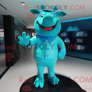 Turkis gris maskot...
