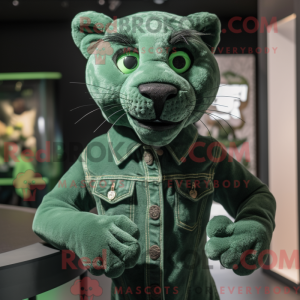 Green Panther mascotte...