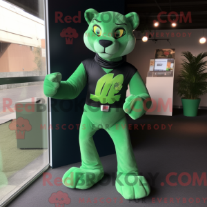 Green Panther mascotte...