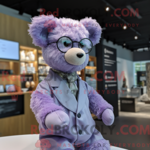 Lavender Bear mascot...