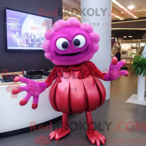 Disfraz de mascota Magenta...