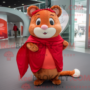 Máscara de hamster vermelho...