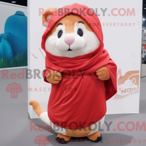 Máscara de hamster vermelho...