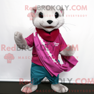 Magenta Ferret maskot...