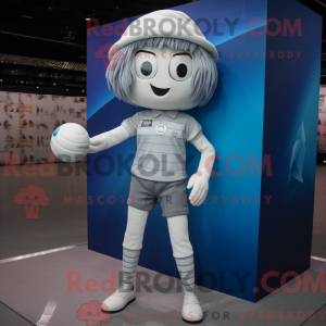 Sølv Volleyball Net maskot...