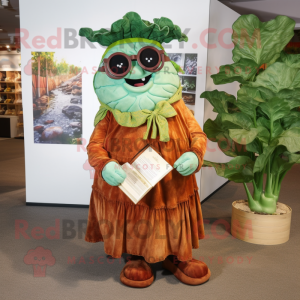 Rust Cabbage maskot kostym...