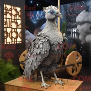Silver Guinea Fowl mascot...