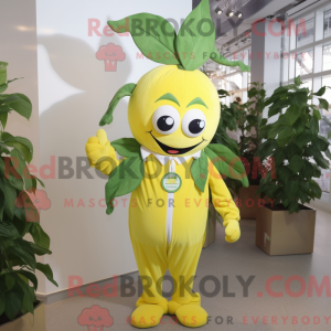 Citrongul bønnestilk maskot...