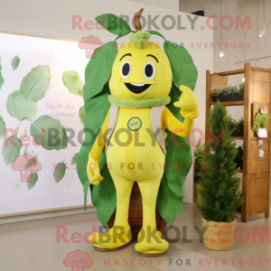 Citrongul bønnestilk maskot...