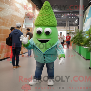 Personaggio mascotte cono...