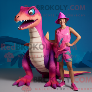 Magenta Dimorphodon máscara...